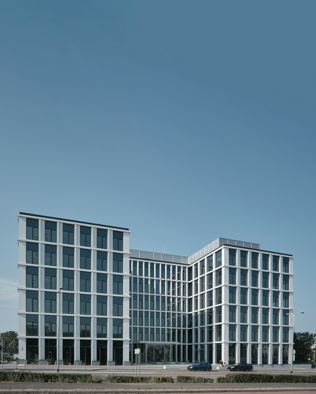 Bright modern Belgian office interior