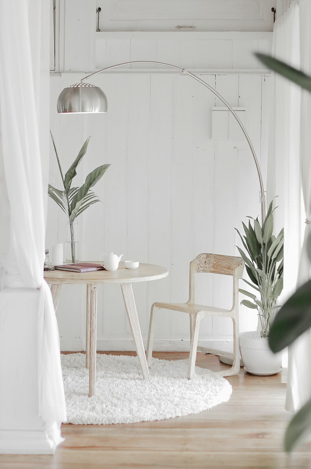 Calm quiet room designed for concentration